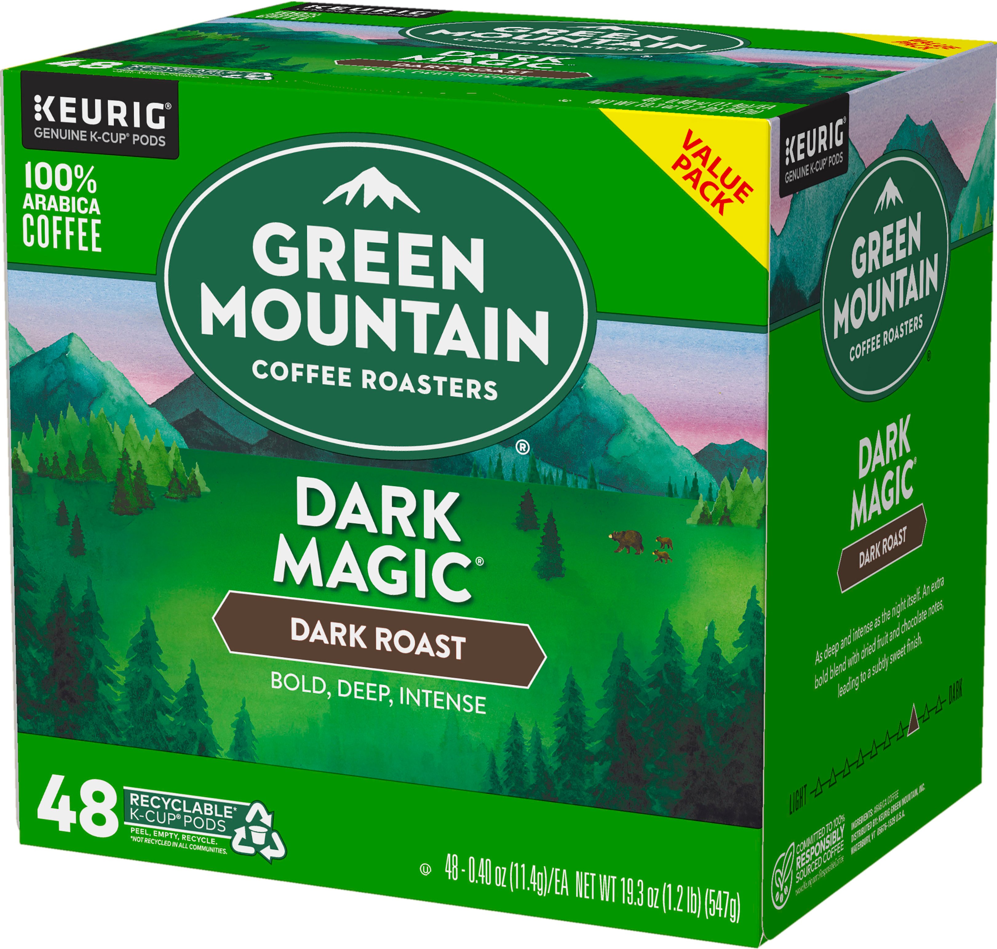 Best Buy: Green Mountain Coffee Dark Magic K-Cup Pods (48-Pack) 5000356566