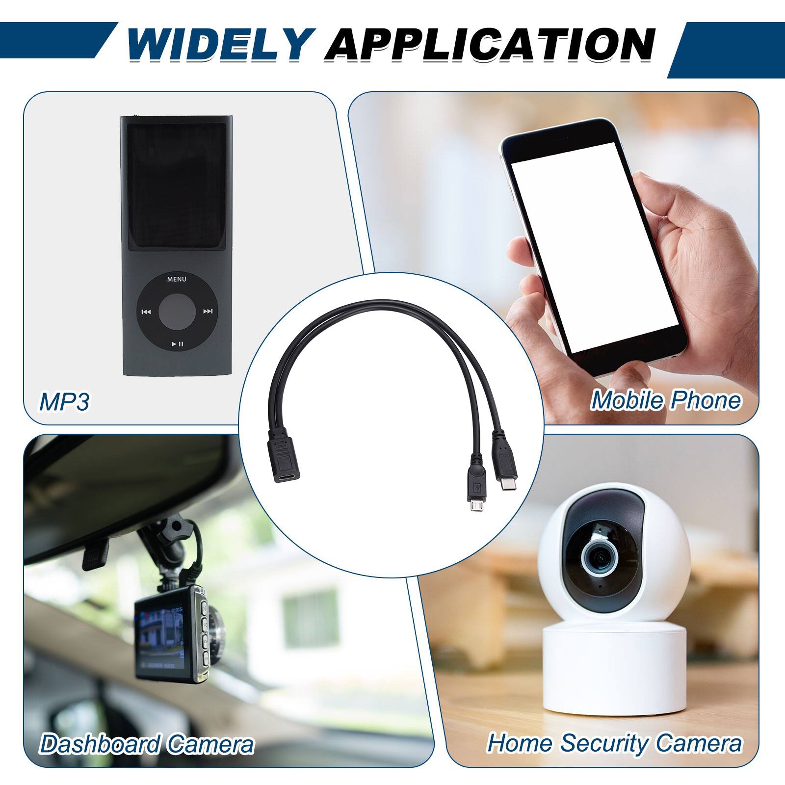 WIDELY APPLICATION

MP3
Mobile Phone
Dashboard Camera
Home Security Camera