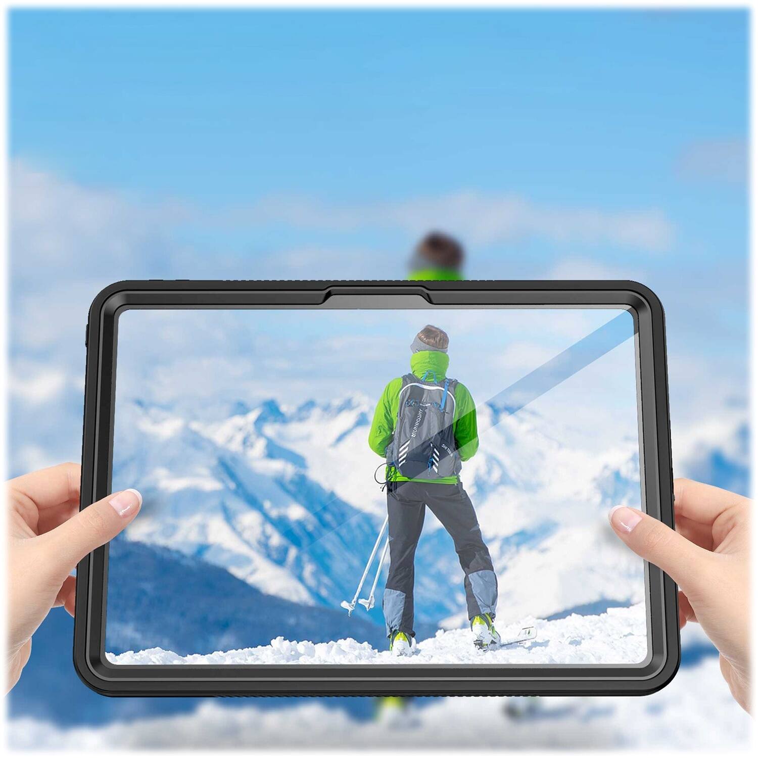 Alt View 15. SaharaCase - Oasis Series Water-Resistant Case for Apple iPad Pro (M4) 11" 2024 - Clear/Black.