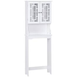 Kadyn - Bathroom Spacesaver Over the Toilet Door Storage Cabinet Bathroom Cabinet Organizer - White