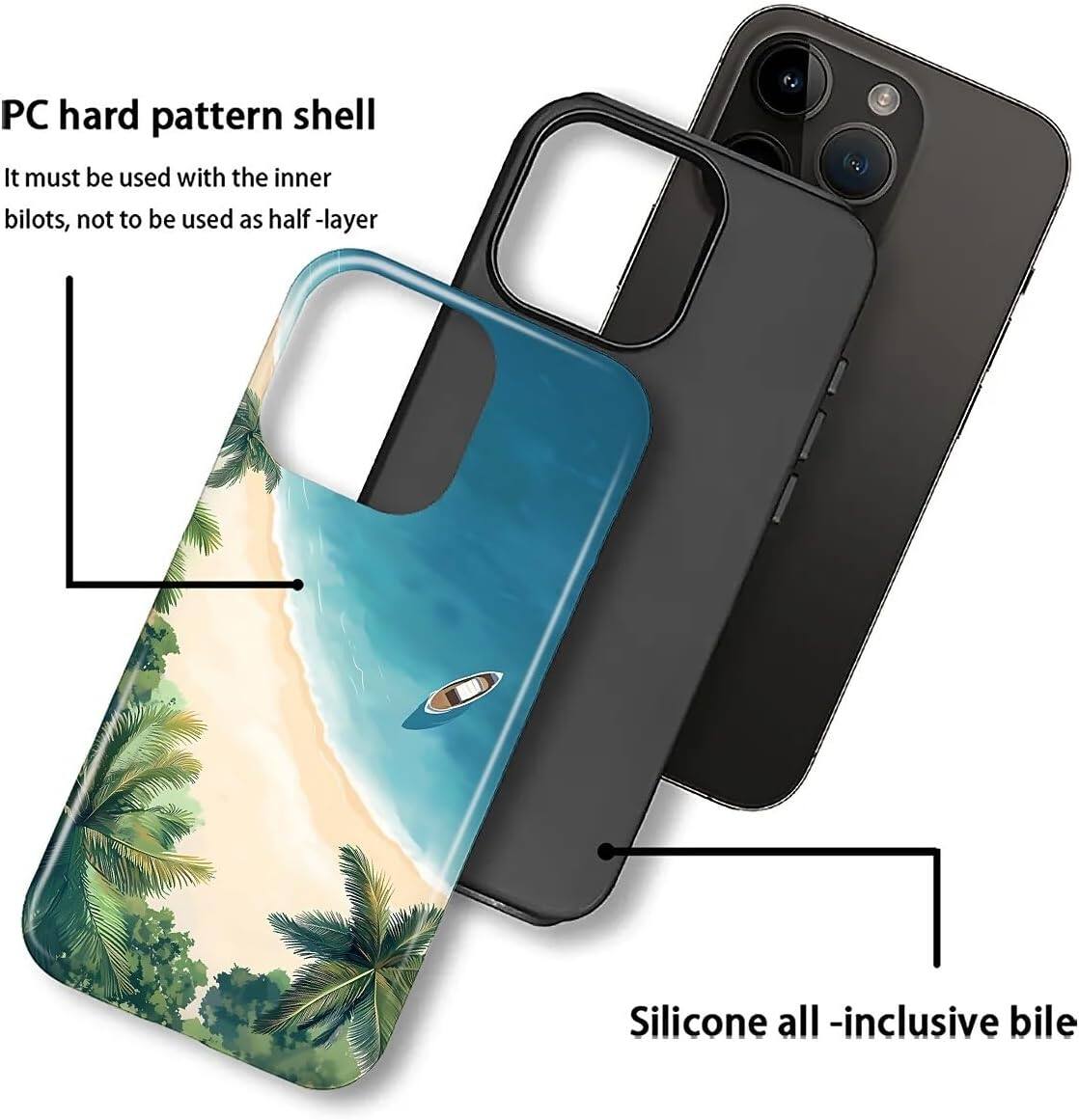 PC hard pattern shell  
It must be used with the inner bilots, not to be used as half-layer  

Silicone all-inclusive bile