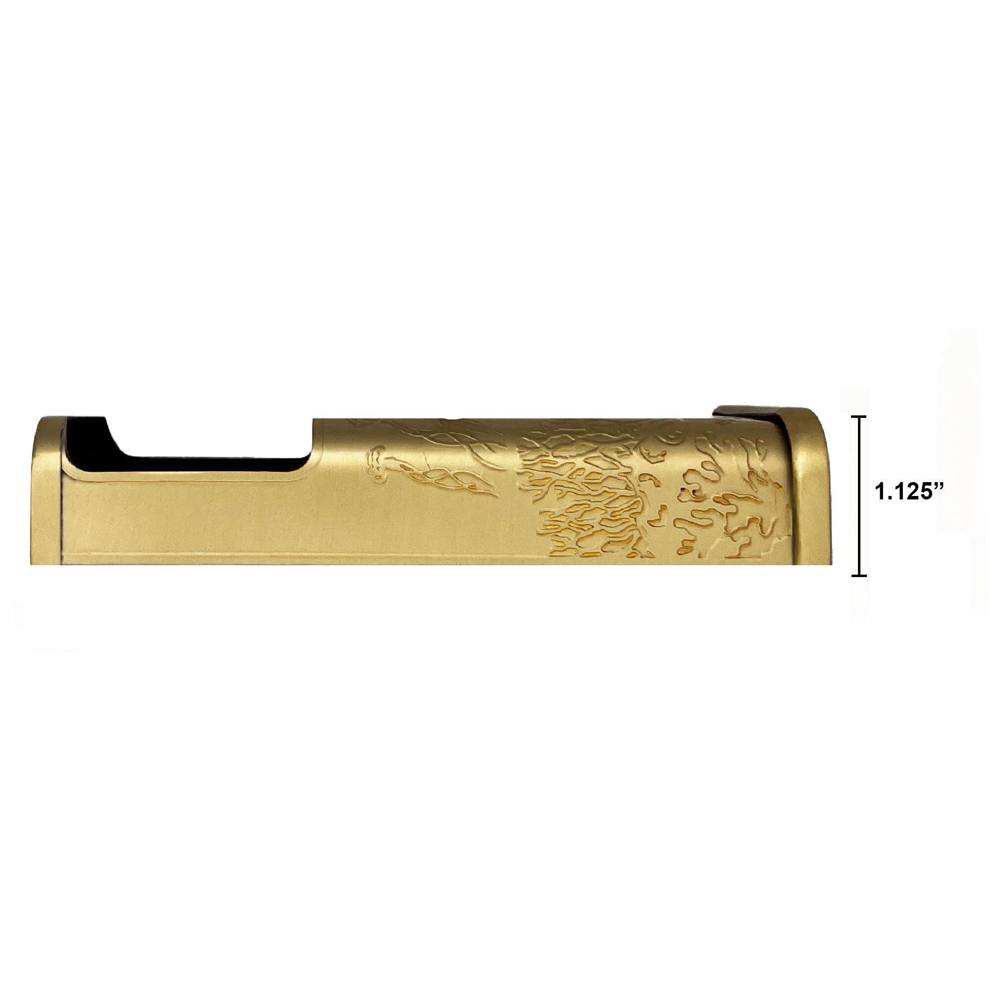 Alt View 1. Michael Healy - Coastal Video Doorbell Cover (Ring 2nd Gen) - Satin Brass.
