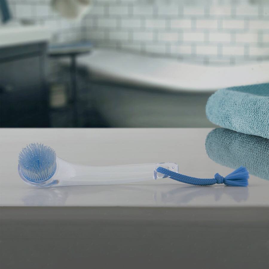 Alt View 2. Zadro - Exfoliating Facial Brush with Silicone Bristles - Clear.