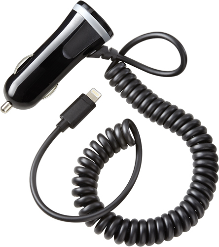 Insigniaâ„¢ - Apple MFi Certified 12W Vehicle Charger - Black was $24.99 now $13.99 (44.0% off)