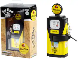 1948 Wayne 100-A Gas Pump "Beeline Gasoline" Yellow and Black "Vintage Gas Pumps" Series 12 1/18