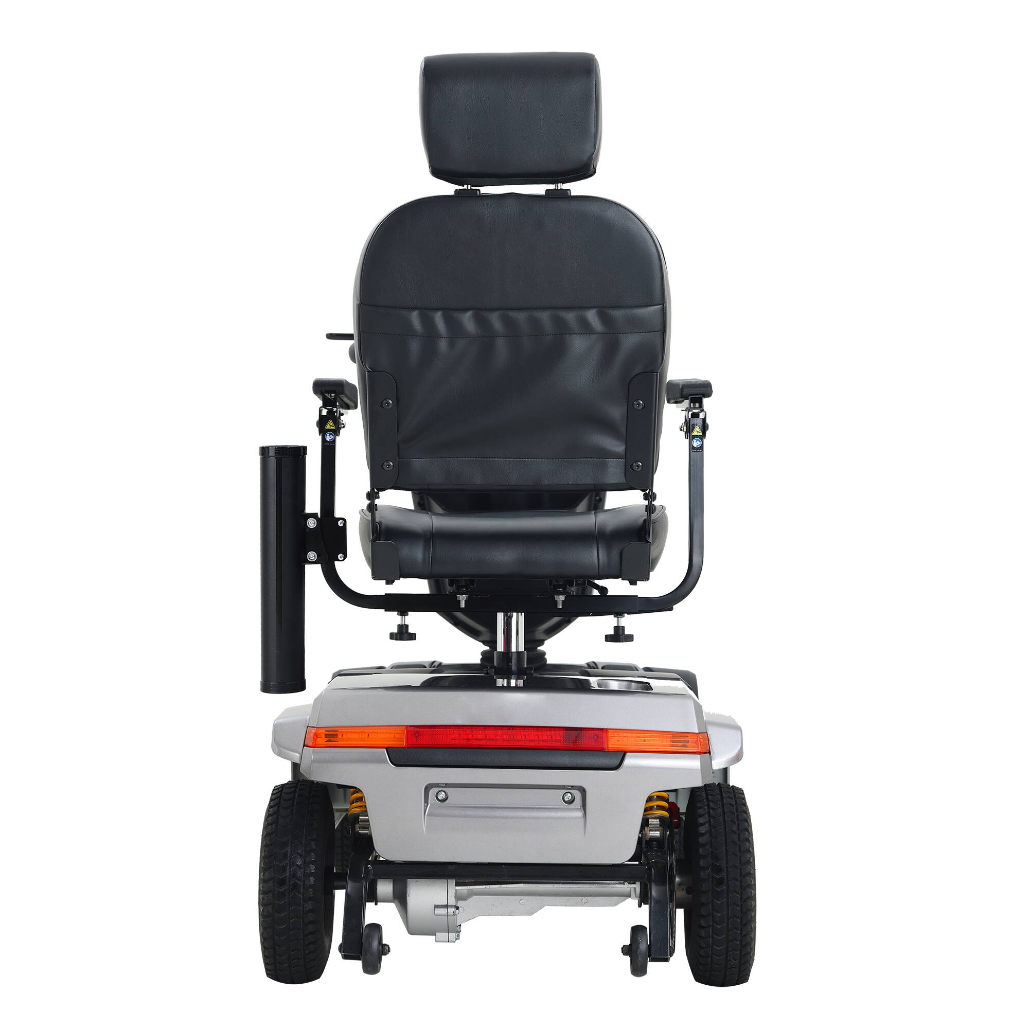 Alt View 1. Loheer - Loheer Heavy Duty Mobility Scooter Grey Four Wheel Bariatric Electric Scooter for Adults - Grey.