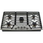 Front. Signature Kitchen Suite - 36" Gas Cooktop - Stainless Steel.
