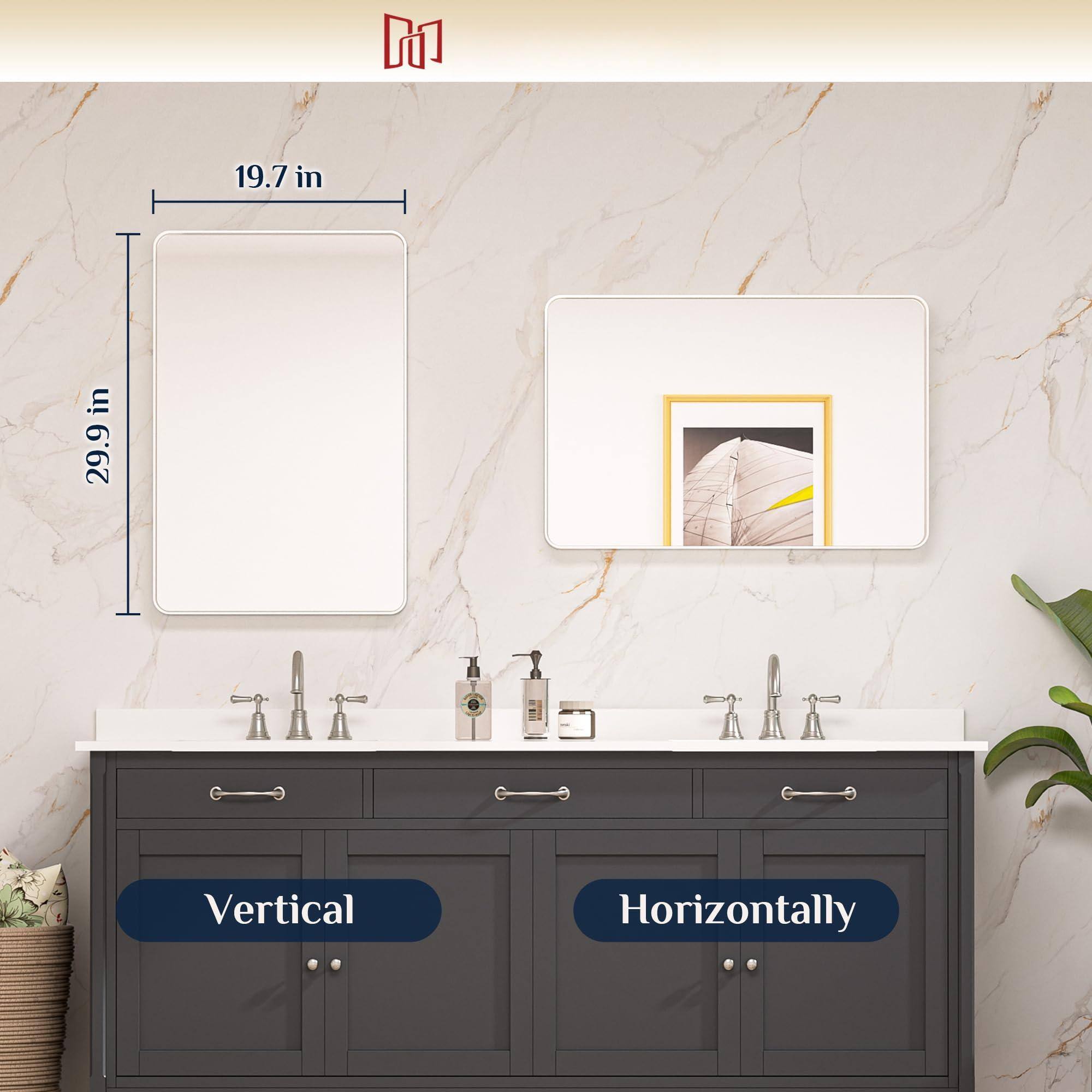 M 19.7 in x 29.9 in  
Vertical  
Horizontally
