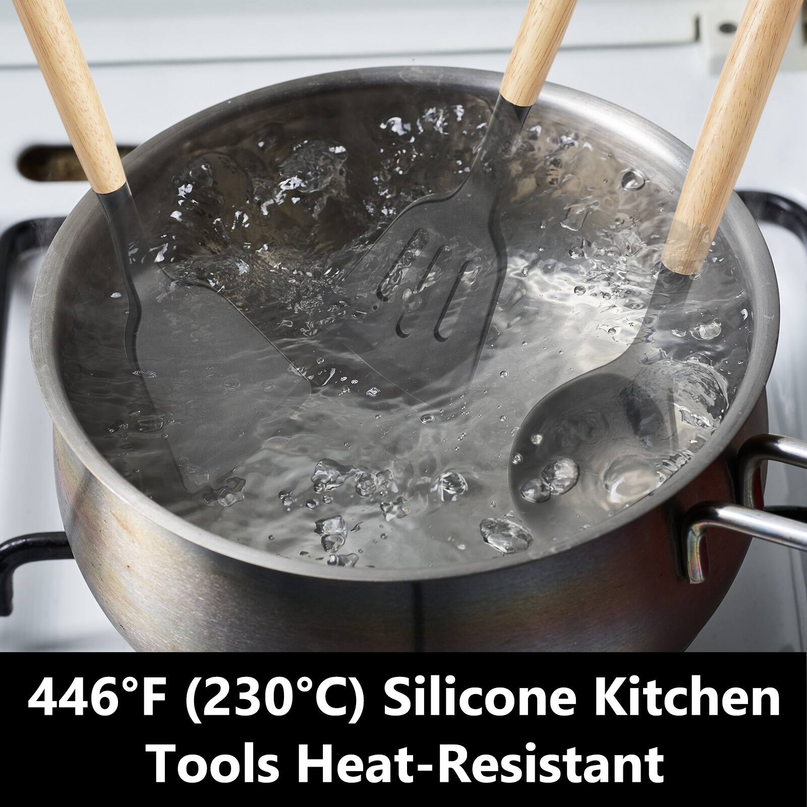 446°F (230°C) Silicone Kitchen Tools Heat-Resistant