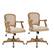 Alt View 11. Linon Home Décor - Brewer Swivel Office Chair - Beige.