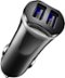 Insignia™ - 17W Vehicle Charger with 2 USB Ports - Black-Front_Standard 