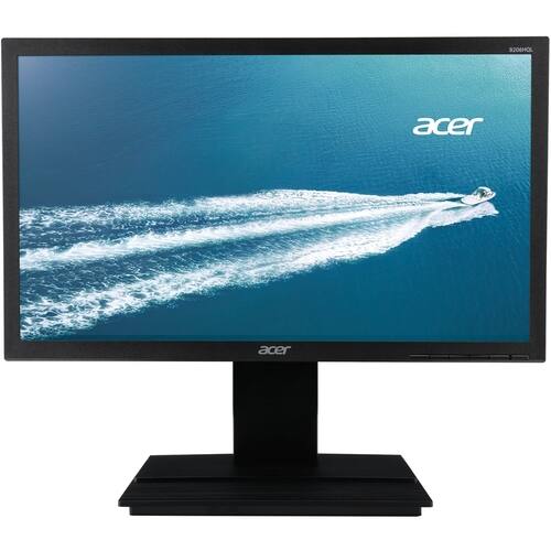Acer - 19.5" LED HD Monitor - Dark gray - Larger Front