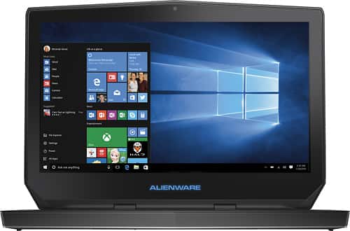 Alienware - 13.3" OLED Touch-Screen Laptop - Intel Core i7 - 8GB Memory - 500GB + 8GB Hybrid Hard Drive - Epic silver-Front_Standard 