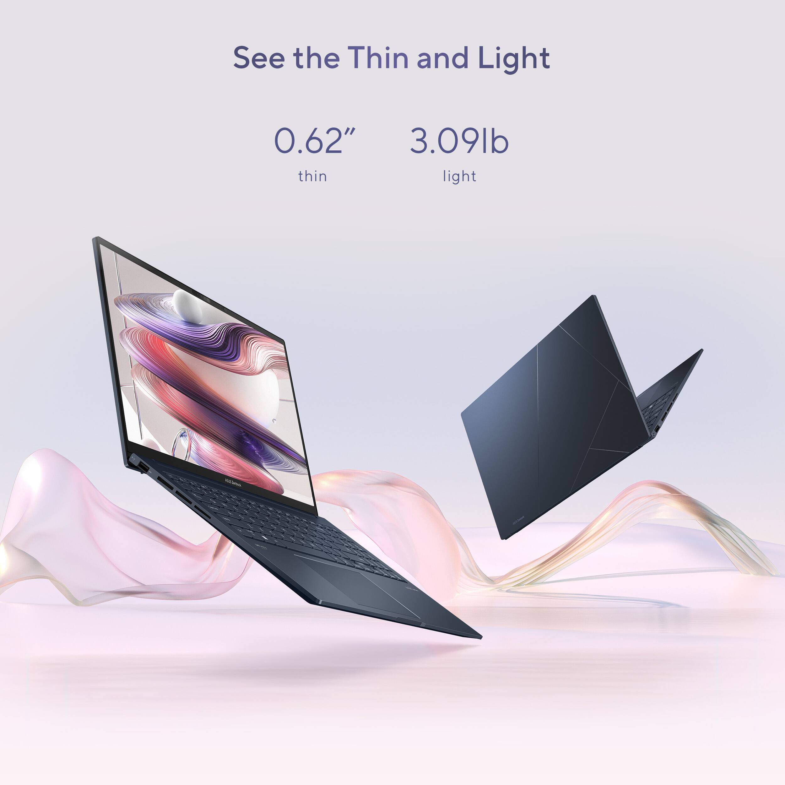 See the Thin and Light 0.62" thin 3.09lb light.