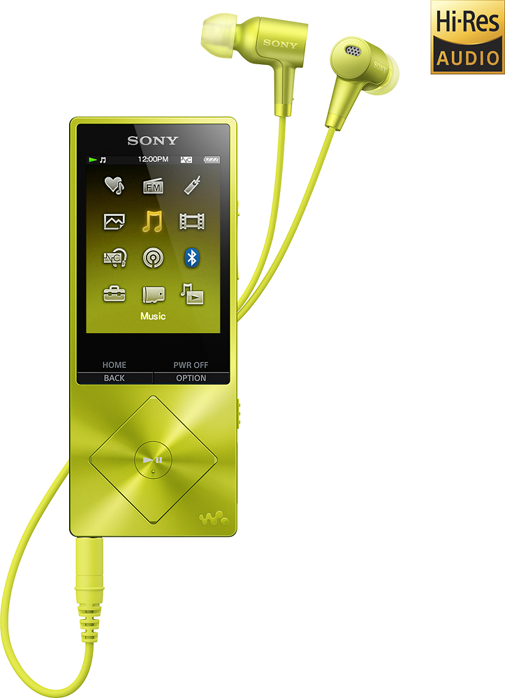 Eekhoorn ongeduldig vergelijking Sony Walkman NW-A20 Series 32GB* Hi-Res Digital Audio Player Lime Yellow  NWA26HNYM - Best Buy