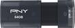 PNY - Elite X 64GB USB 3.0 Flash Drive - Silver - Larger Front