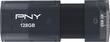 PNY - Elite X 128GB USB 3.0 Flash Drive - Silver - Larger Front