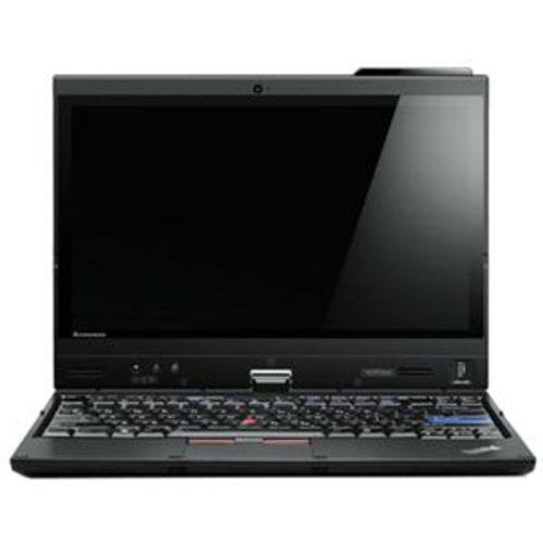 Front Standard. Lenovo - ThinkPad 12.5" Tablet PC - Wi-Fi - Intel Core i7 i7-2640M 2.80 GHz - LED Backlight - Black.