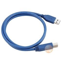 Alt View Standard 20. eForCity - SuperSpeed USB 3.0 Type A to Type B Cable, M/M, 3 FT, - Blue.