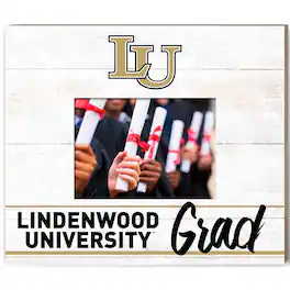 Jardine - Lindenwood Lions 13.5" x 11.5" Grad Frame - White