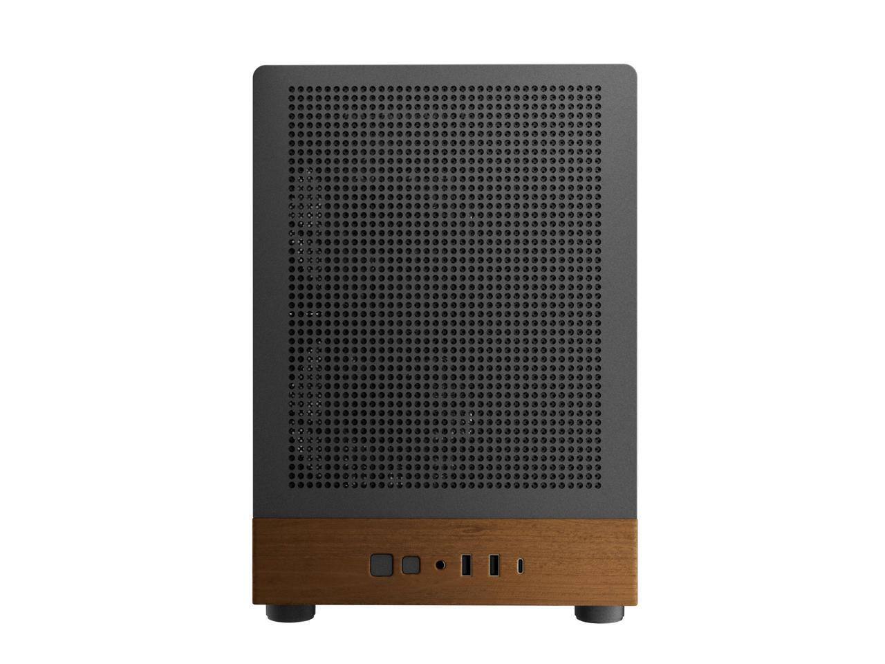 Alt View 2. GAMDIAS - Gamdias ATHENA M4M WOOD Mini PC Case, 3 PWM Fans, 395mm GPU, ATX PSU, 360mm Radiator - Wood.