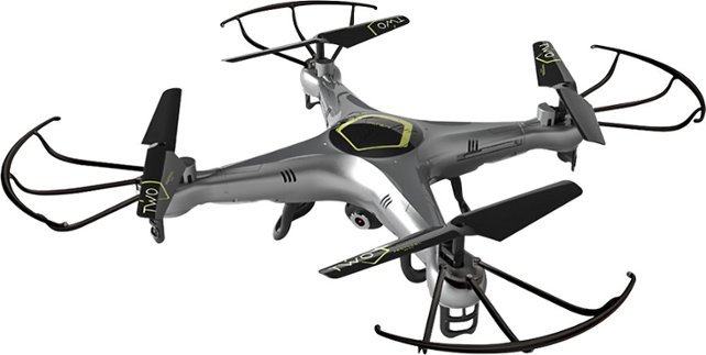 Protocol - Dronium Two AP Drone with Remote Controller - Silver/Black - Angle Zoom