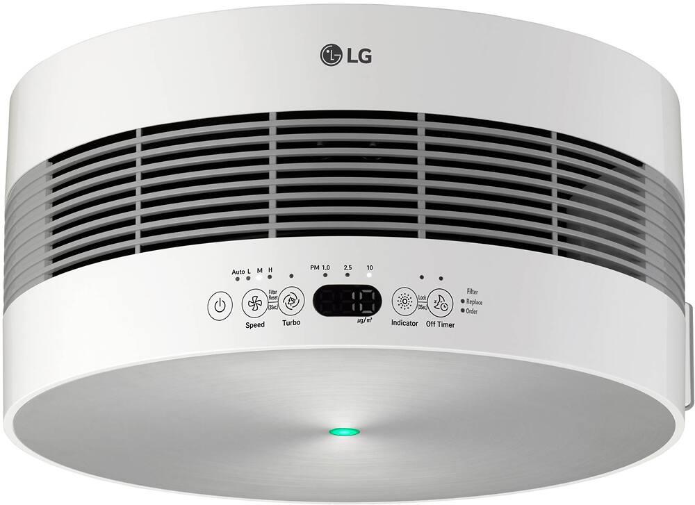 Alt View 11. LG - PuriCare Console 248 Sq. Ft. Air Purifier - Silver.
