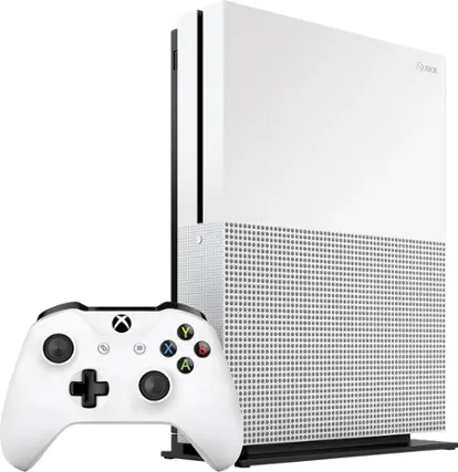 Front. Microsoft - Xbox One S 2TB Console with 4K Ultra HD Blu-ray™ - Multi.
