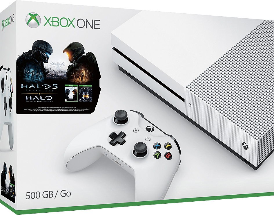 Best Buy: Microsoft Xbox One S 500GB Halo Collection Bundle White