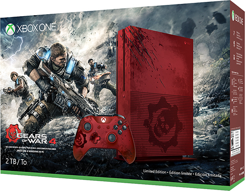 Let's go Hoarding with the blood-red Gears of War 4 Xbox One S Limited  Edition console