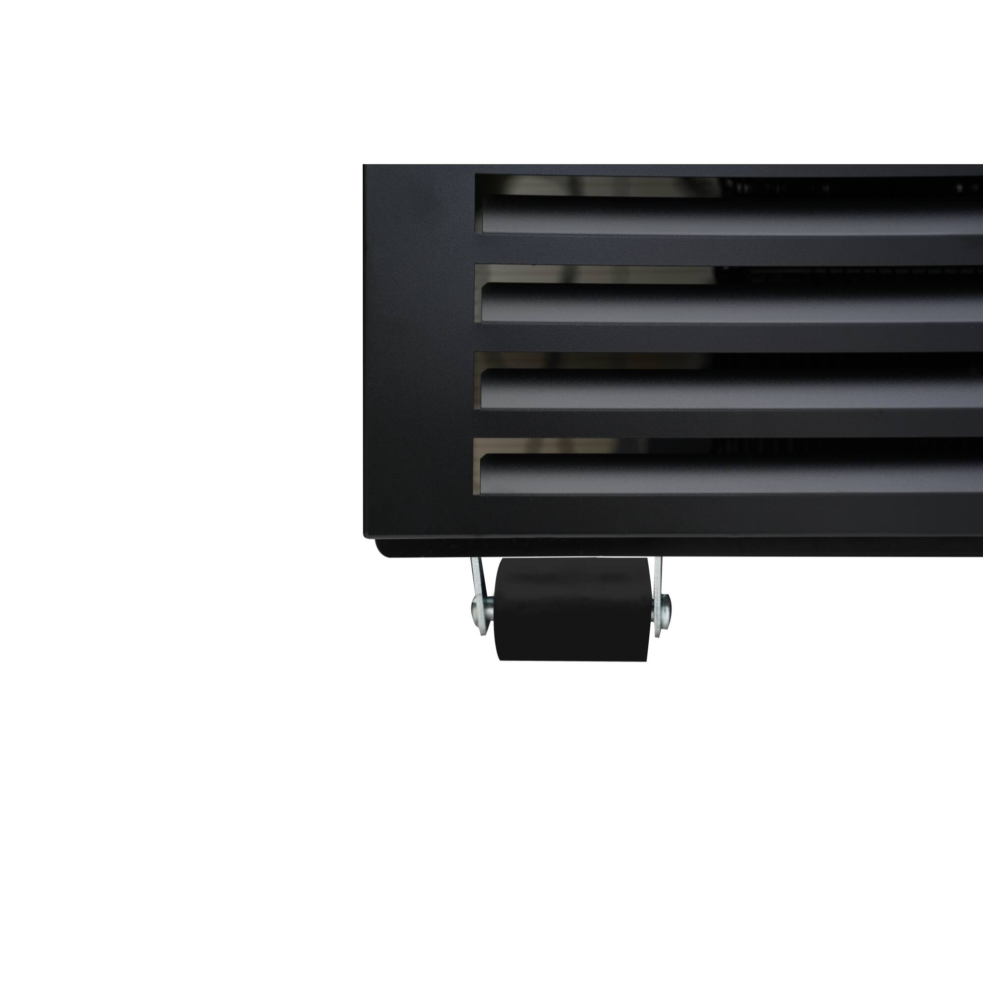 Alt View 8. Koolmore - 26 in. Commercial Merchandiser Refrigerator with LED Lights, 15 Cu. Ft. in Black (KM-MDR-1GD-15C) - Black.