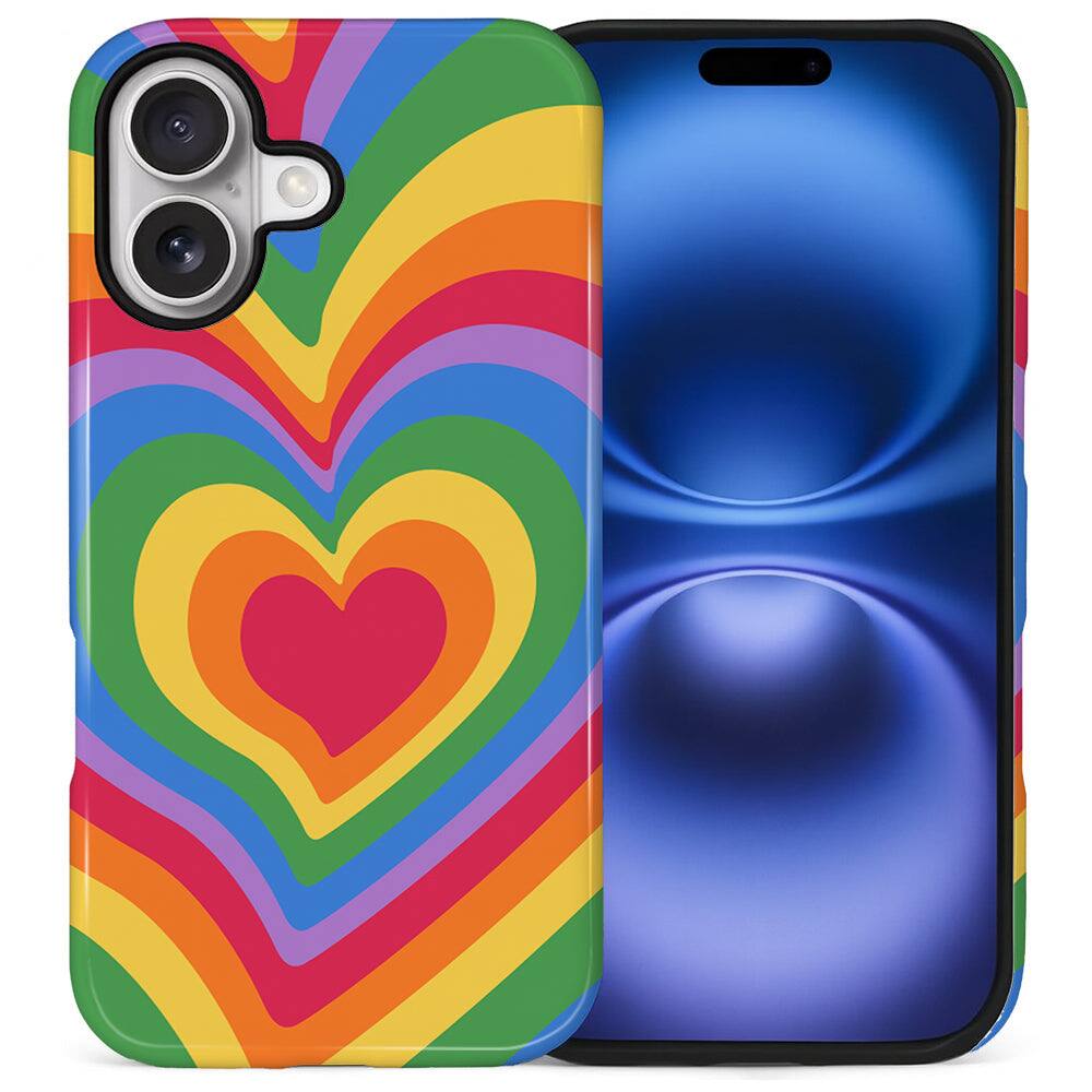 Soft Rainbow Heart for iPhone 16