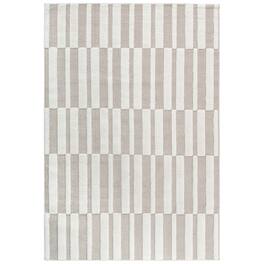 HTUTWOO - 7'9''x 10' Area Rug - Cream Indoor Carpet, Modern Geometric Pattern, Non Shedding, for Bedroom, Kitchen, Living Room - Trellis Cream