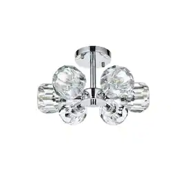 Elegant Lighting - Eren 14 inch Flush Mount - Chrome