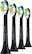 Left. Philips Sonicare - Diamond Clean Brush Heads (4-Pack) - Black.