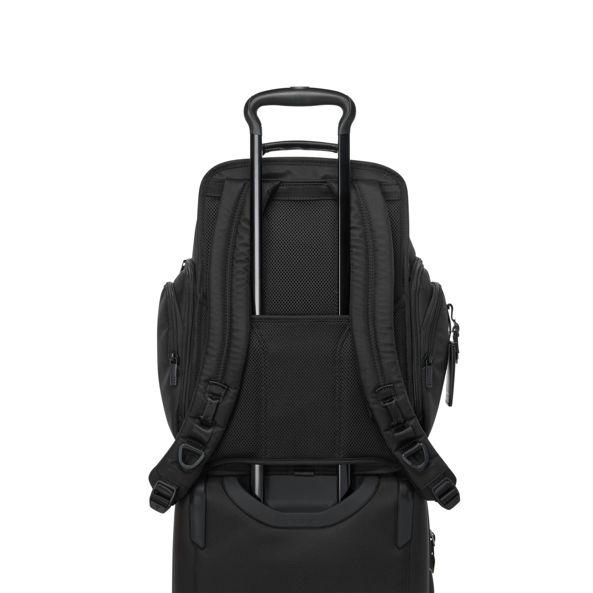 Left. TUMI - Alpha Brief Pack Backpack - Black.