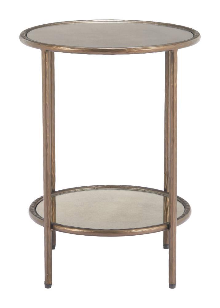 Back. Hivvago - Anelli Side Table Bronze - Bronze.