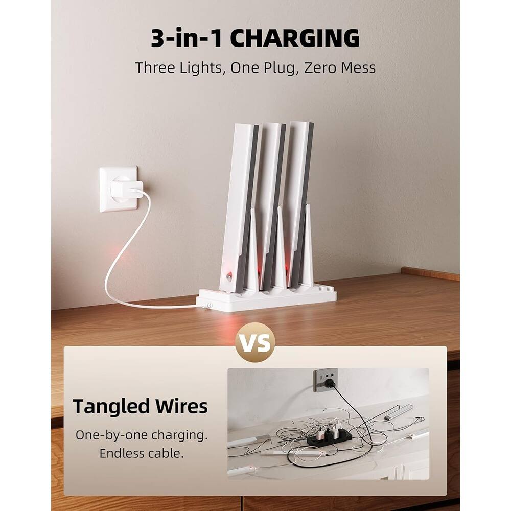 ACJPR - Under Cabinet Motion Sensor Lights – Rechargeable, Dimmable, 6-Pack