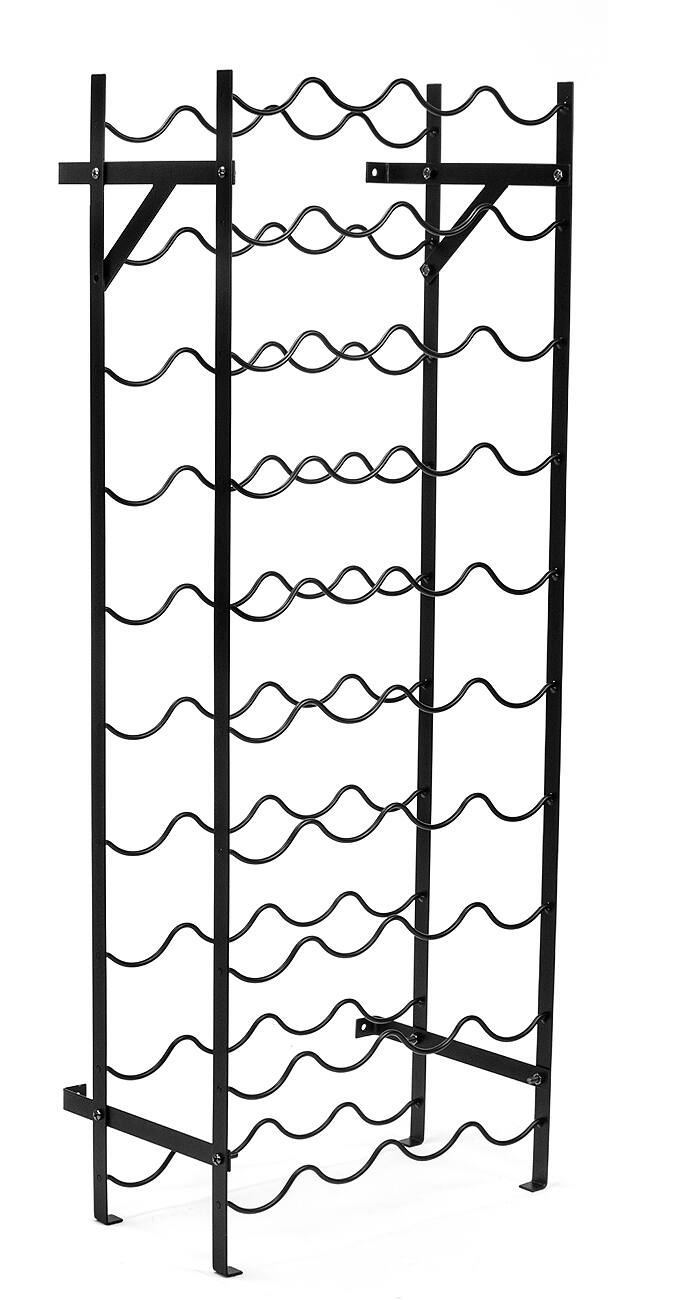 Alt View 3. Sorbus - Sorbus Wine Rack Freestanding Floor - Wine Bottle Holder Holds 40 Bottles of Wine - 40 Bottle Capacity Wine Storage - Midnight.