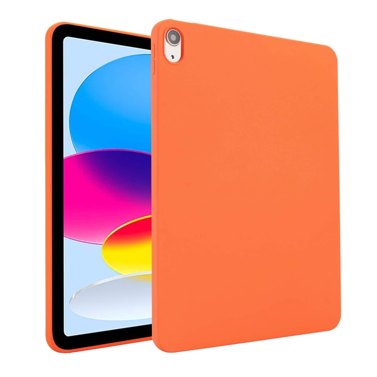 Dteck - Case For Apple iPad mini (A17 Pro) 2024 & iPad mini 2021 Slim Lightweight Soft TPU Skin-Friendly Protective Cover - Orange