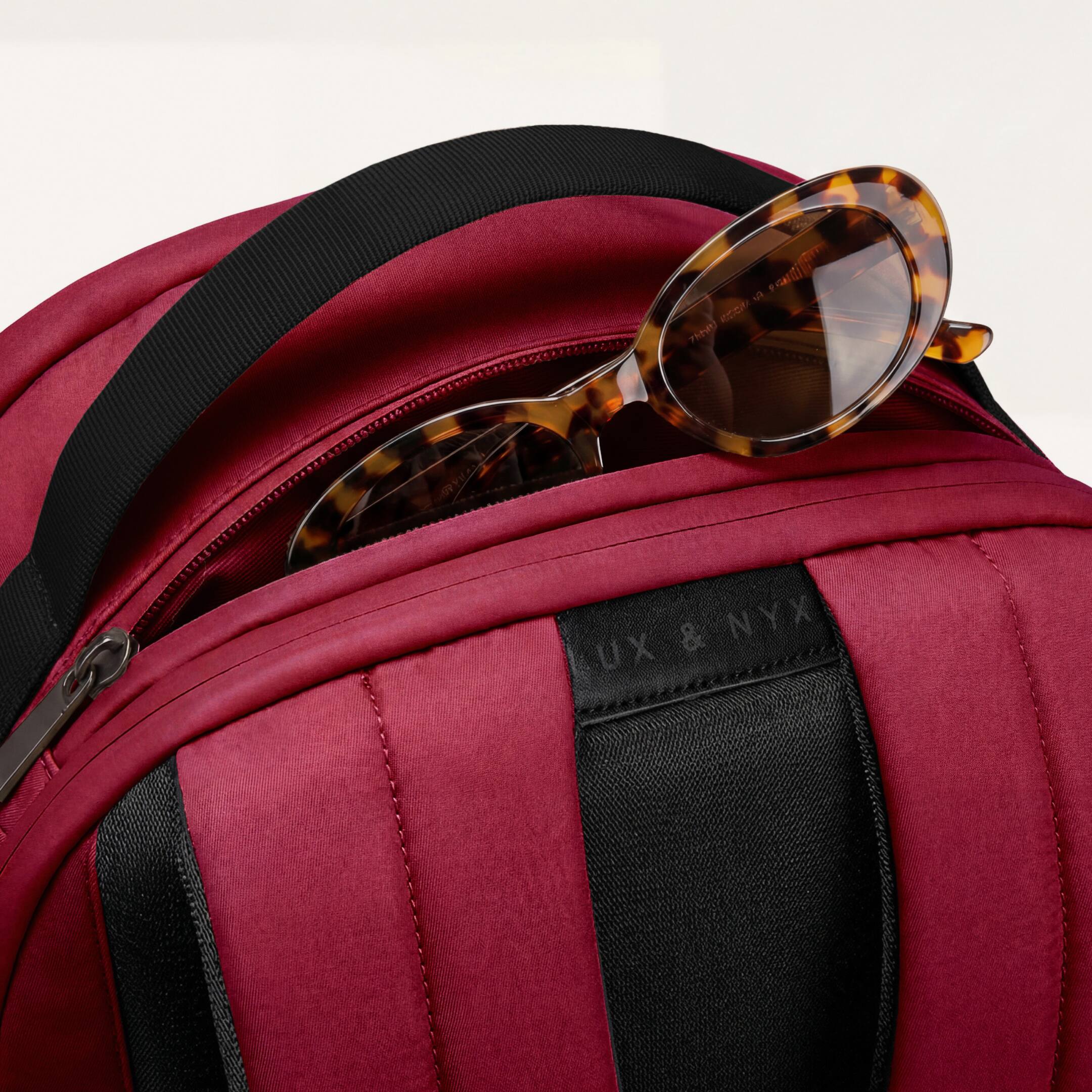 Alt View 1. Lux & Nyx - Lux & Nyx - Origami 16" Laptop Backpack - Crimson - Crimson.