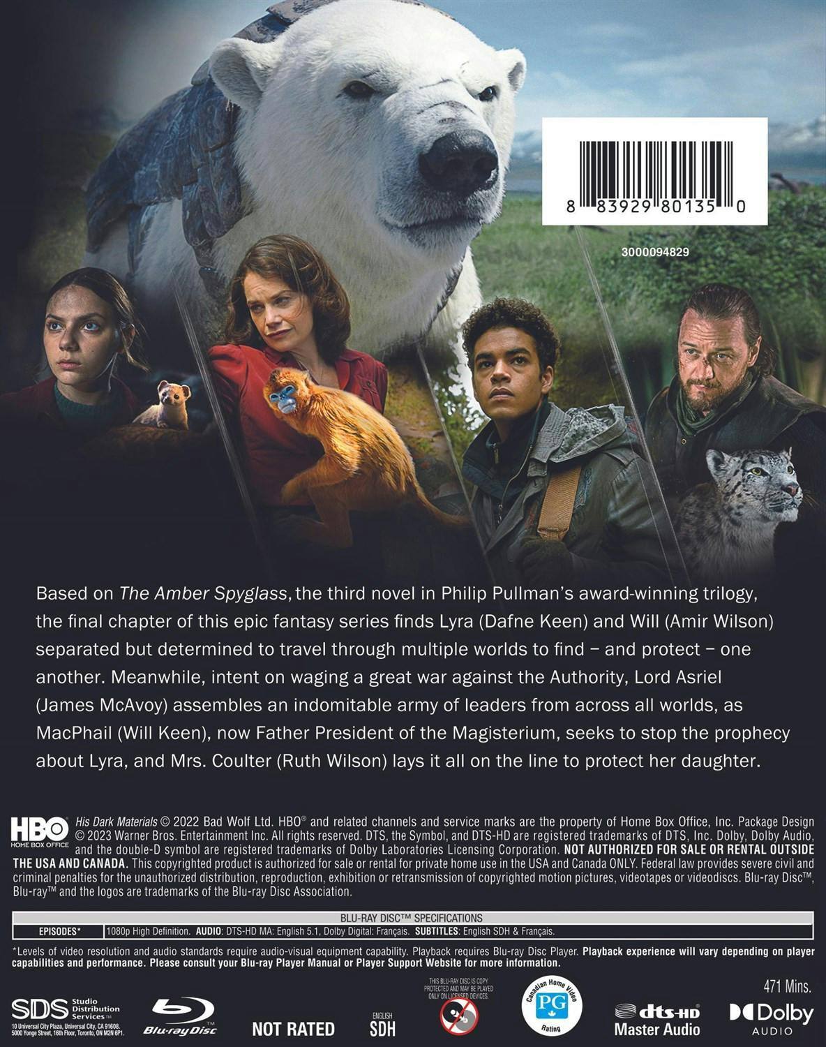 Back. His Dark Materials: Season Three [Blu-ray].