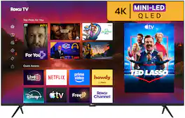 Roku - 55" Class Plus Series 4K QLED Mini-LED Smart RokuTV