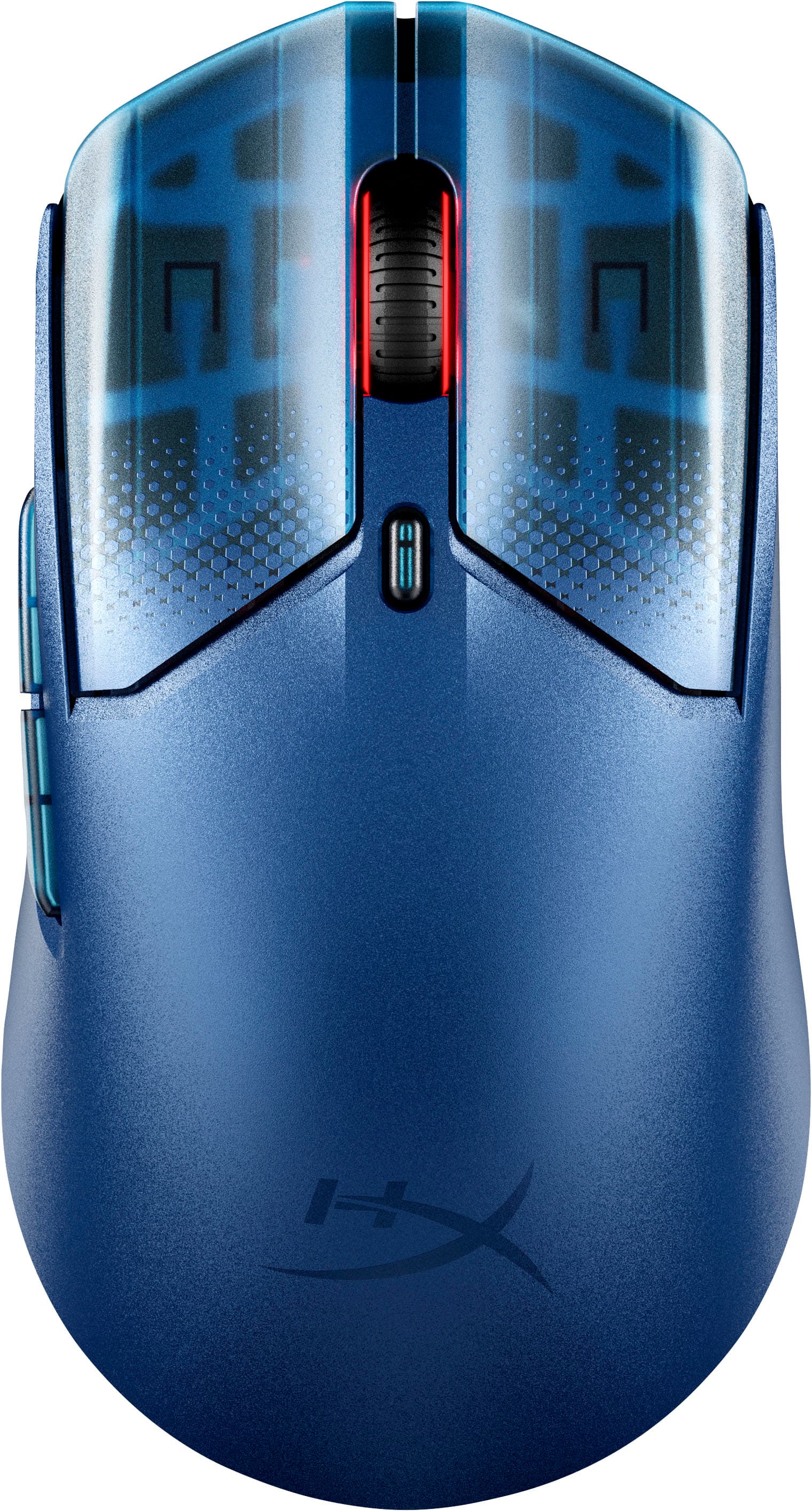 Front. HyperX - Pulsefire Haste 2 S Lightweight Wireless Optical Gaming Mouse with RGB Lighting - Navy.
