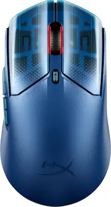 Front. HyperX - Pulsefire Haste 2 S Lightweight Wireless Optical Gaming Mouse with RGB Lighting - Navy.