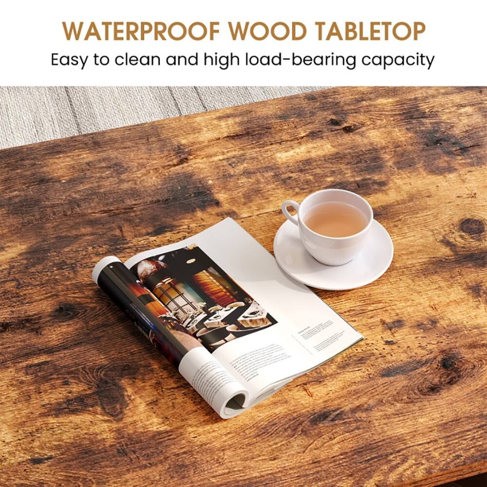 WATERPROOF WOOD TABLETOP  
Easy to clean and high load-bearing capacity