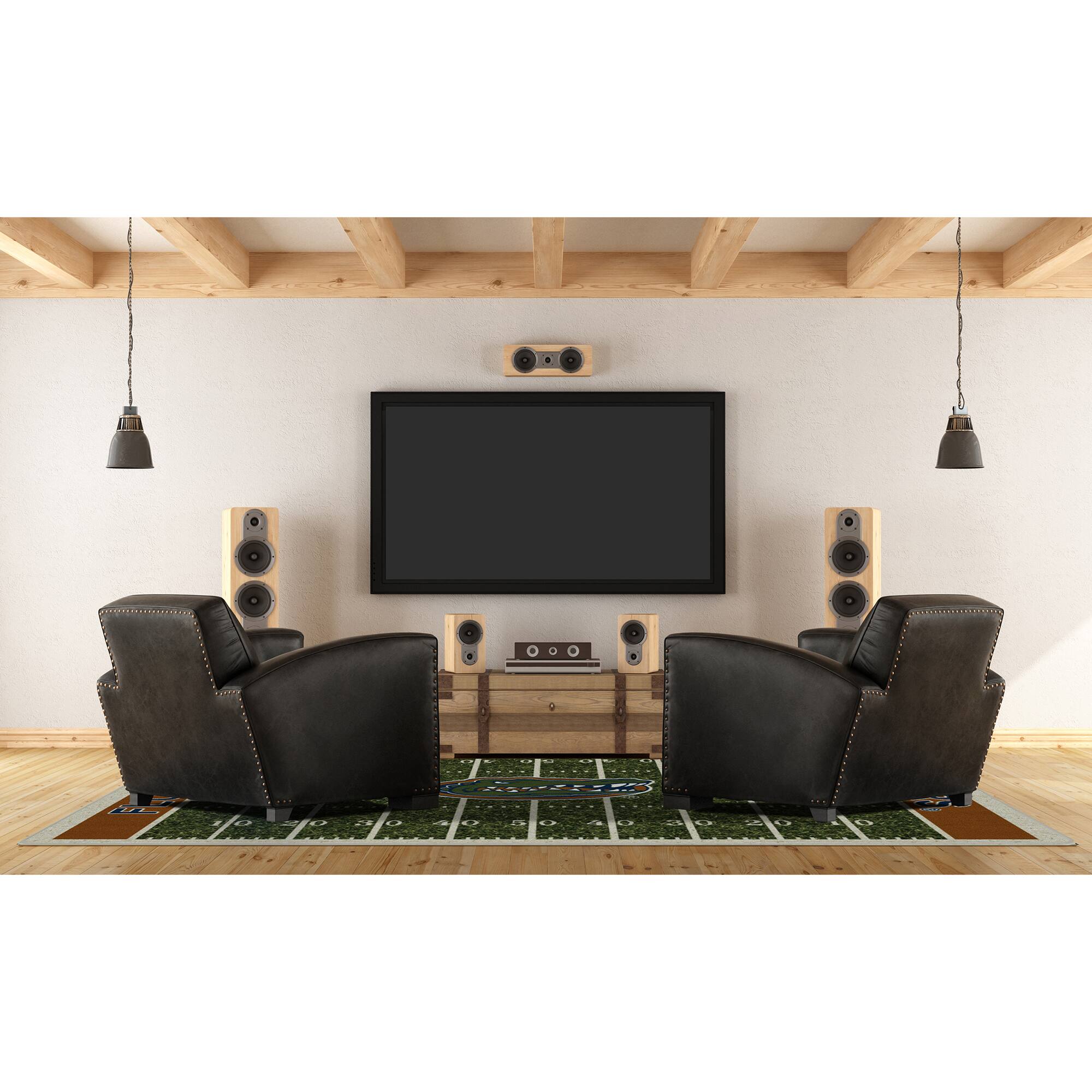 Alt View 1. Imperial - Florida Gators 5'4'' x 7'8'' Home Field Rug - Black.