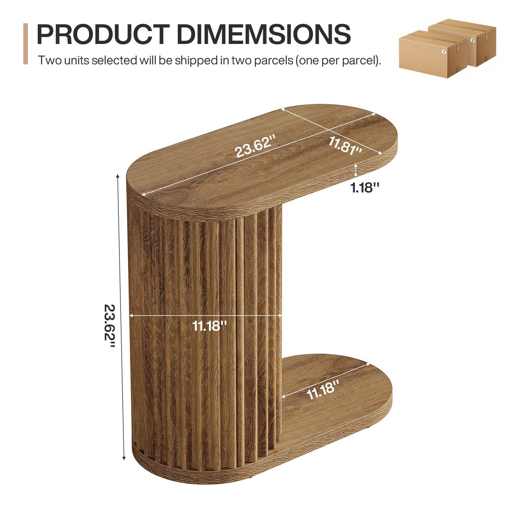 PRODUCT DIMENSIONS  
Two units selected will be shipped in two parcels (one per parcel).  

23.62"  
11.81"  
1.18"  
23.62"  
11.18"  
11.18"