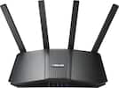 Front. ASUS - RT-BE3600 Dual-Band Wi-Fi 7 Router - Black.