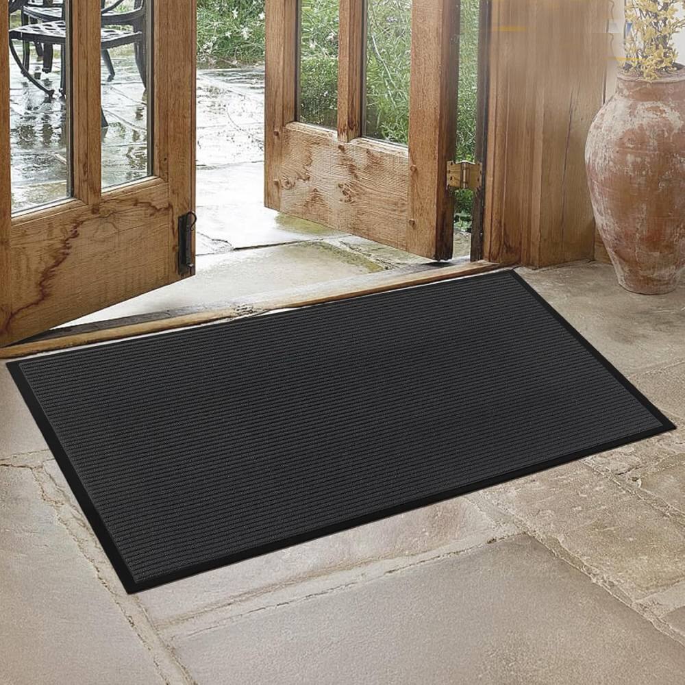Alt View 2. Winado - 59x35 Inch Front Door Mat Indoor Outdoor Entrance Waterproof Heavy Duty Stain & Fade Resistant Doormat for Home Porch - Grey.